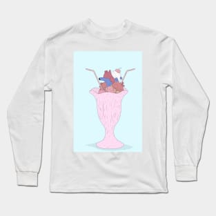 "Down it" Long Sleeve T-Shirt